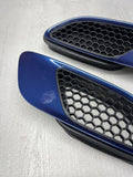 08-13 BMW E90 E92 E93 M3 Hood Scoops Space Blue Pair 8042978