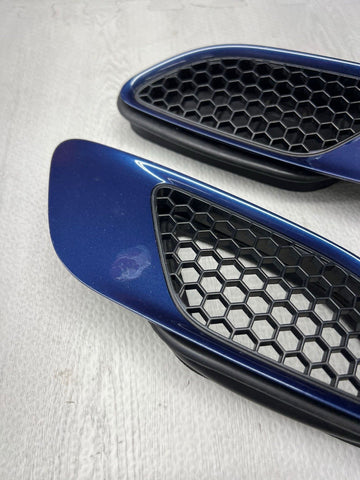 08-13 BMW E90 E92 E93 M3 Hood Scoops Space Blue Pair 8042978