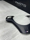 08-13 BMW E90 E92 E93 M3 Lower Steering Wheel Trim Cover Plate Black