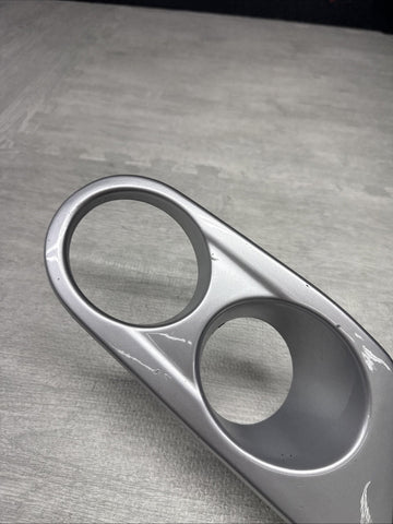 01-06 BMW E46 M3 FRONT RIGHT FOG LIGHT COVER SURROUND TRIM AFTERMARKET SILVER