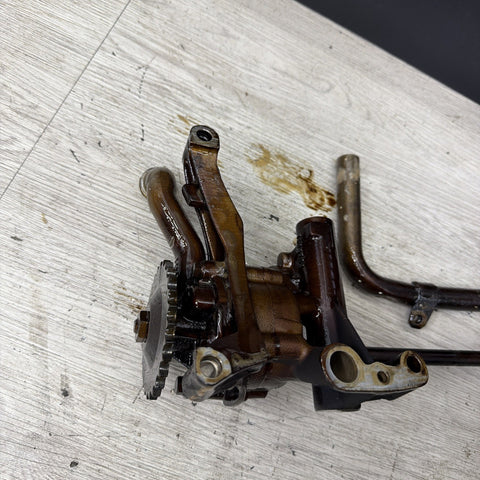 01-06 BMW E46 M3 S54 Engine Oil Pump + Pick Up Tubes