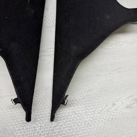 BMW E46 330CI M3 Coupe Rear C Pillars Trims Panels Black Pair OEM *Peeling