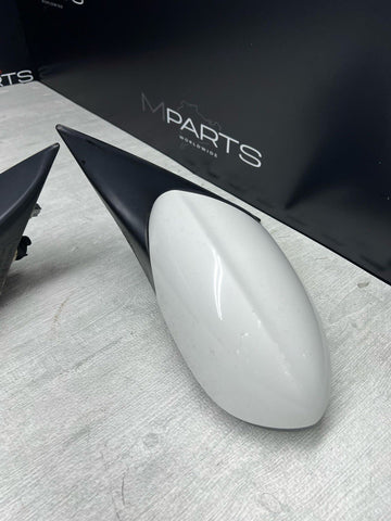 08-13 BMW E92 E93 M3 Left Right Fold Mirrors Matte Black / Alpine White
