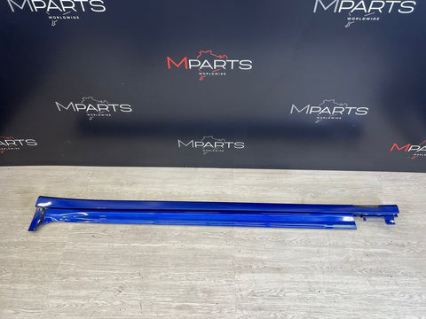 BMW 18-24 X3 X3M F97 G01 Left Side Skirt Rocker Panel Molding Marina Bay Blue