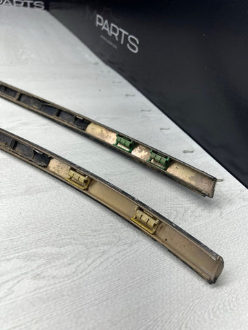 BMW E46 330CI M3 325CI Roof Rails Moldings Trims Carbon Black Pair Coupe OEM