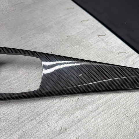 15-20 BMW M3 M4 CENTER CONSOLE IDRIVE CONTROLLER CARBON FIBER TRIM OEM 9232072