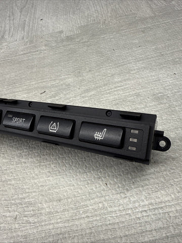 01-06 BMW E46 M3 Convertible Heated Seat Buttons Tray Panel Switches