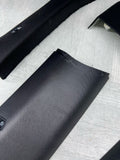 A B C Pillar Column Cover Trim Set Black OEM BMW 18-23 G01 F97 X3 X3M