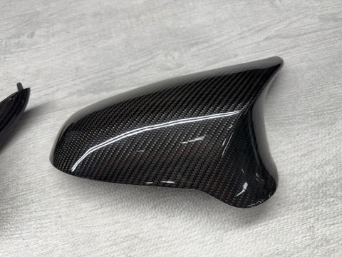 Carbon Fiber DCT Gear Shifter Trim & Mirror Covers 15-20 BMW F80 F82 F83 M3 M4