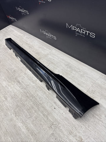 08-13 BMW E93 M3 Convertible OEM Left Side Skirt Rocker Panel Schwarz Jet Black
