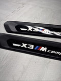 18-23 BMW X3 M X3M FRONT SILL PLATES COVERS 8077612