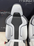 BMW 21-25 G83 M4 Front Merino Silverstone Leather Seat Powered Heated OEM