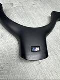 OEM 01-06 BMW E46 M3 Lower Steering Wheel Trim Cover Plate Black