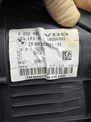 16-21 BMW F87 M2 Pre LCI Instrument Cluster Binnacle Clocks Gauge OEM 9232892