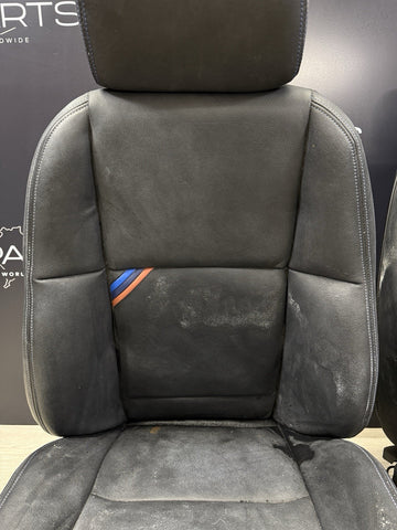 94-99 BMW E36 Coupe 2 Door M3 323 325 328 Front Power Leather Seats Pair Black
