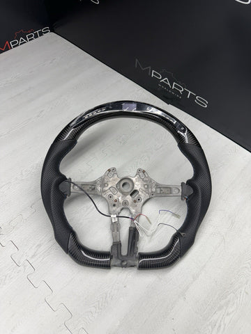 NEW 15-20 BMW F80 F82 F83 M3 M4 OHC LED Carbon fiber Steering Wheel