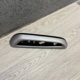 01-06 BMW OEM E46 M3 Brushed Aluminum/Black Vert Trim Armrest Left Driver Rear