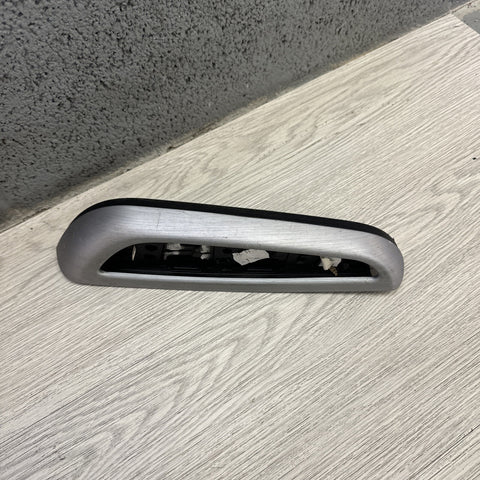 01-06 BMW OEM E46 M3 Brushed Aluminum/Black Vert Trim Armrest Left Driver Rear