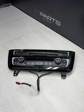 15-17 BMW M3 M4 F30 F32 A/C Climate Audio CD Panel Control Switch Chrome OEM