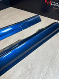 01-06 BMW E46 M3 Rocker Panel Side Skirts Pair OEM Blue