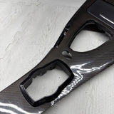 09-13 BMW E90 E92 M3 DCT CIC LEATHER CENTER CONSOLE TRIM 7903962 CARBON FIBER