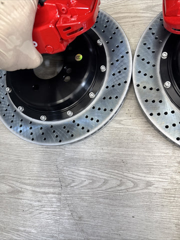 01-06 BMW E46 M3 BREMBO Big Brake Kit Red Calipers Rotors Set NEW Plug Play
