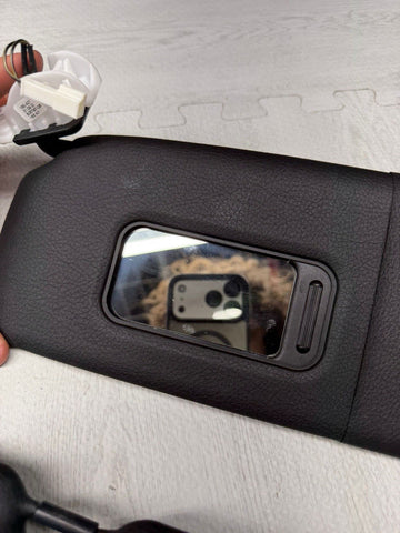 14-21 OEM BMW F22 F87 M235 M2 Interior Sun Visors Leather Black Pair Set