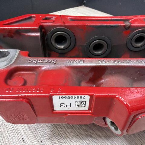 21-26 OEM BMW G80 G82 M3 M4 Front Driver Side Brake Caliper Brembo Red *Notes*