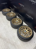 18x8 18x9 CSL STYLE 5x120 BMW E46 M3 Gold 18” Wheels Rims Set (4)