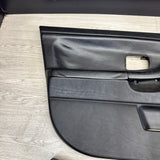 92-98 BMW E36 Sedan Front Interior Door Panel Card Pair Black Nappa OEM *Notes*