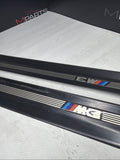 96-99 BMW E36 M3 Coupe Door Sills Trims Pair Black OEM