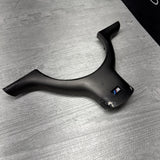 OEM 01-06 BMW E46 M3 Lower Steering Wheel Trim Cover Plate Titan Shadow Grey