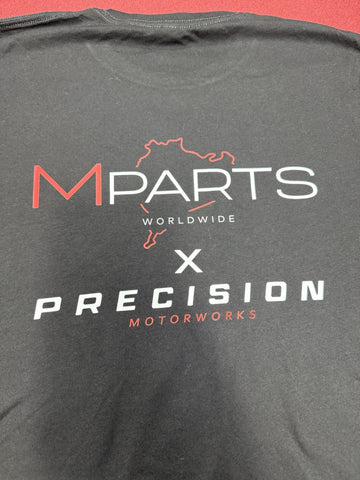 Mpartsworldwide X Precision Tee T Shirt T-Shirt 2025 Black M3 Rear Large L