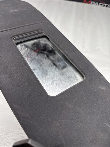 06-10 BMW E60 M5 Left Driver Side Black Alcantara Sun Visor 7897609