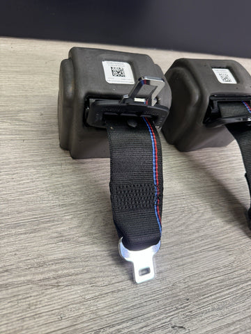 21-26 BMW G82 M4 Coupe Rear Seat Belt Seatbelts Pair