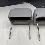 2001-2006 BMW E46 M3 Convertible Grey Rear Headrests Head Rests Pair OEM