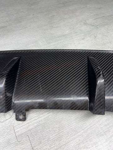BMW 15-20 F80 F82 F83 M3 M4 OEM REAR BUMPER CARBON DIFFUSER VALANCE 51122350697
