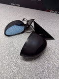 01-06 BMW E46 M3 Side View Door Mirrors Pair Carbon Black *See Pics
