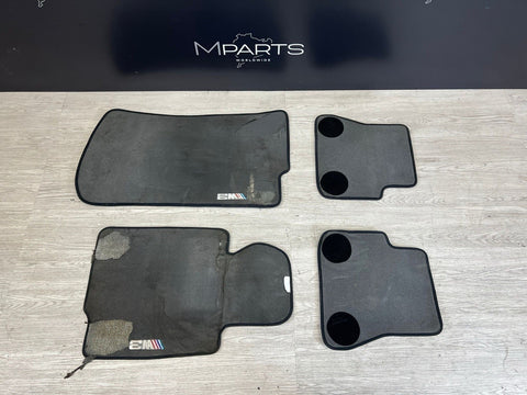 Used Genuine 01-06 BMW E46 M3 Convertible Carpets Floor Mats Black Front & Rear