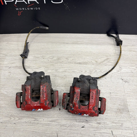 01-06 E46 M3 Rear Brake Calipers Left Right Pair Set Original Red
