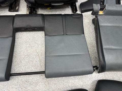 08-13 BMW E93 M3 Convertible Complete Interior Seats Black Silverstone Novillo