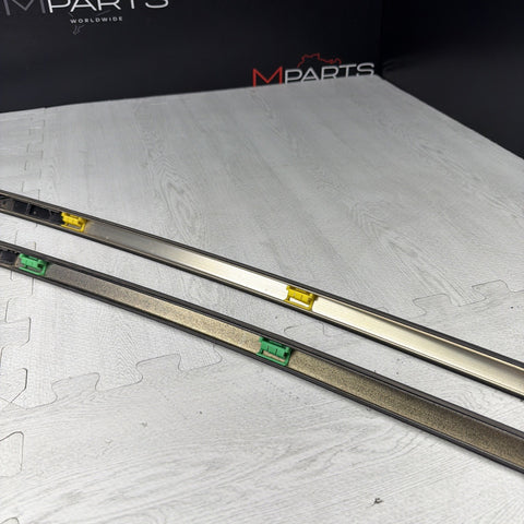 BMW E46 325 330 M3 Roof Rails Moldings Trims Pair Coupe OEM