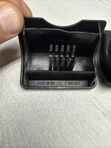 BMW E46 325 330 M3 COUPE REAR SEATBELT COVERS CAPS 7009902 52207009903 BLACK OEM