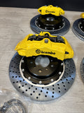 NEW 01-06 BMW E46 M3 BREMBO Big Brake Kit Yellow Calipers Rotors Set Plug Play