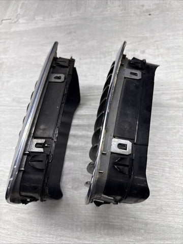 BMW 01-06 E46 M3 Front Kidney Grilles Chrome Set OEM *Broken Tabs*