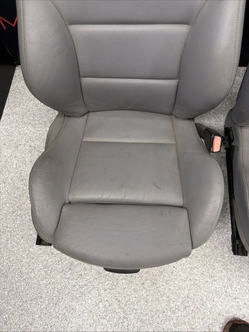 01-06 BMW E46 M3 Coupe Interior Front Not Heated Seats Dove Gray