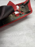 FERRARI F8 TRIBUTO RED ALCANTARA DRIVER LEFT LH LOWER DASH PANEL TRIM OEM