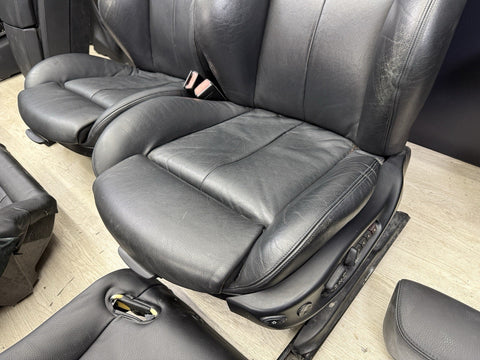 06-10 BMW E63 M6 Coupe Seats & Panels Leather Merino Seats Set Black 53k Miles