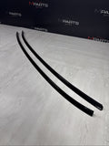 08-13 BMW E92 335 M3 Coupe Roof Rails Mouldings Pair 51138045379 Sapphire Black