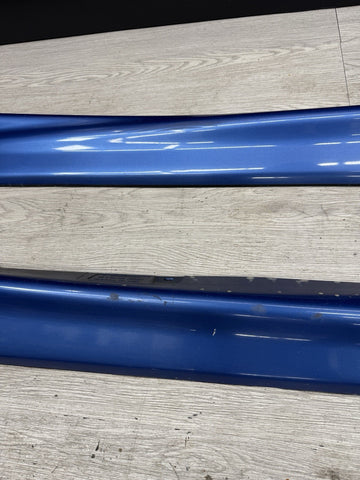 94-99 BMW E36 M3 M-TECH Side Skirts Rocker Panels Estoril Blue OEM 2233356